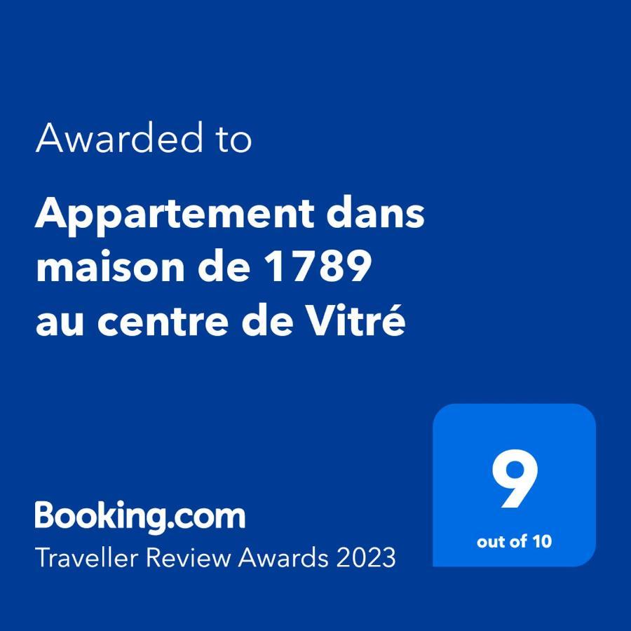 Appartement Dans Maison De 1789 Au Centre De Vitre Kültér fotó